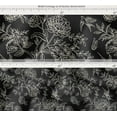 thumbnail image 6 of Soimoi Floral Pattern Decorative Fabric by 3 Yard - 56" W x 36" L - Water-Resistant Material for Cushions, Covers, and DIY Upholstery - Black, 6 of 7