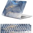 thumbnail image 1 of Patterned Case for MacBook Pro 16 inch A2141 2020 2019 with Touch Bar & Touch ID, Plastic Laptop Hard Shell Protective Case & Keyboard Cover Skin for MacBook Pro 16 inch,Blue Marble, 1 of 7