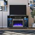 thumbnail image 2 of Lumina Fireplace TV Stand for TVs up to 48", Black Oak, 2 of 9