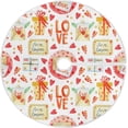 thumbnail image 1 of FMSHPON Valentine's Day Romantic Love Hearts Gifts Letter Xmas Christmas Tree Skirt Stand Mat for Holiday Party Decoration Indoor Outdoor 36 inches, 1 of 6