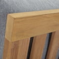 thumbnail image 4 of Modern Contemporary Urban Design Outdoor Patio Balcony Garden Furniture Sofa Middle Chair, Wood, Grey Gray Natural, 4 of 7