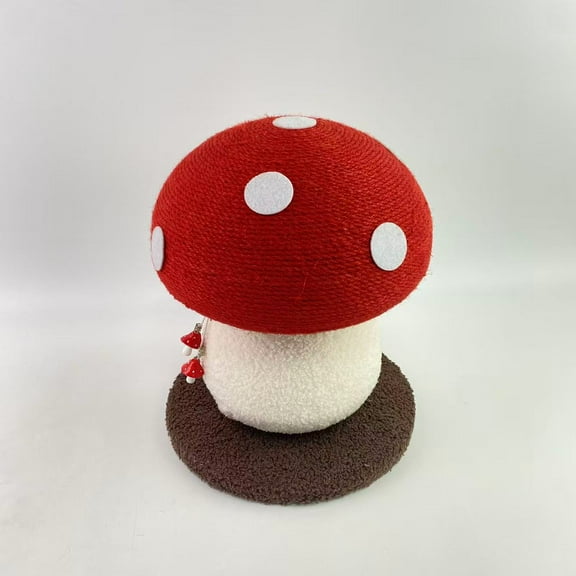 SleepEZ Scratching posts for cats,Mushroom Cat Scratching Post - Unique Design, Sisal-Wrapped, Ideal for Medium and Small Cats, No Assembly Required