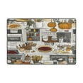 thumbnail image 3 of Cartoon Kitchen Pattern Soft Polyester Area Rug 36''x24'', Non Slip, Memory Foam, Water Absorbent, 3 of 7