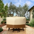 thumbnail image 3 of MotorGenic 59.84" x 22.83" Beige & Brown Patio Furniture Set Cover, Waterproof, 3 of 11