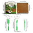 thumbnail image 3 of PALIFEUR Organic Coco Coir Compressed Coco Coir Bricks with Low EC, PH Balances, High Expansion Coco Fiber Fertilizer for Plant Flower Vegetables(Include Small shovels, hole punches,seeders), 3 of 8