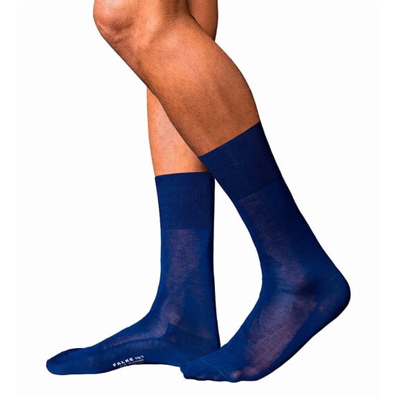 Men's Falke 14651 No. 9 Cotton Gentlemen Sock (Royal Blue M)