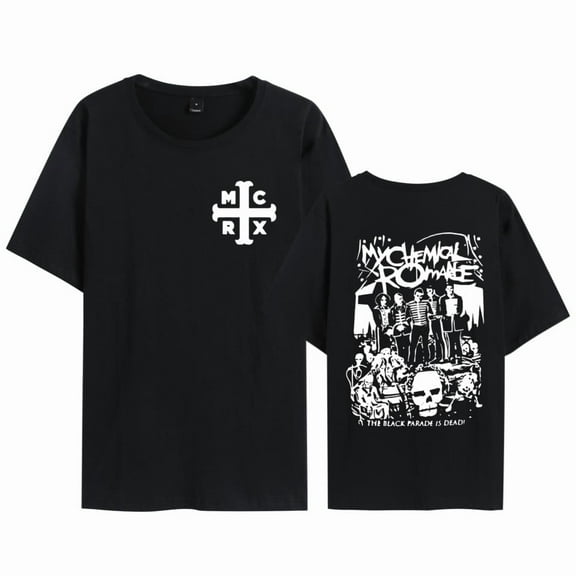 Leveorch My Chemical Romance Shirt Fashion Casual Crewneck Short Sleeve Clothing Streetwear T-shirt