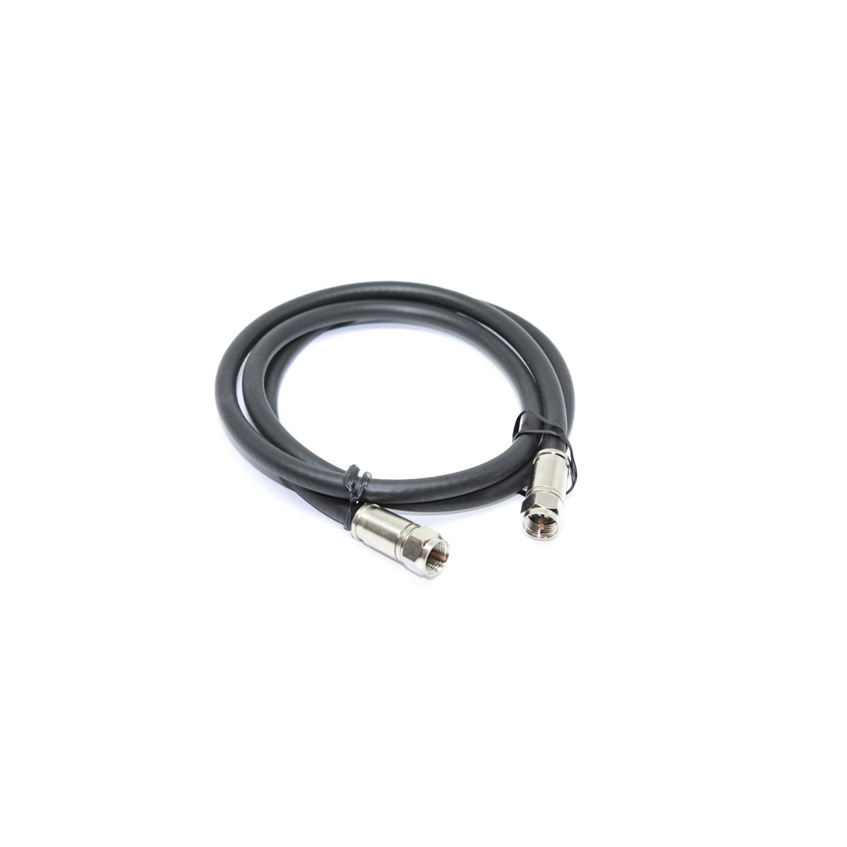 3-Foot Black RG6 Coaxial Cable With Compression Connectors - Indoor/Outdoor, UL & ETL Rated 6 thumbnail image