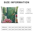 thumbnail image 5 of SHANXI Pillow Decorative Throw Pillow Cover Succulent Plants Square Cushion Cover Standard Pillow Cases for Men Women Boys Girls Home 12x12in, 5 of 5