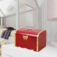 thumbnail image 6 of TISHITA Keepsake Jewelry Box Treasure Chest Trinket Storage Chest Box Wooden Piggy Bank for Home Decoration, Kids Gifts, Party Favors Small, 6 of 8