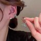 thumbnail image 1 of 2023 3pcs New Crystal Drop Earrings With Bling Bling Cubic Zirconia Temperament Women Earrings High Quality Silver Color Trendy Jewelry----3--Product 3, 1 of 5