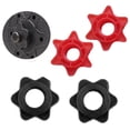 thumbnail image 3 of LEFU for 2 Pack Weight Check Nut Barbell Bar Clips Lock Screw Dumbbell Collars for 1 Inch Standard Bars, Quick Release Plate Clamps, Environmentally Friendly Plastic, Black, 3 of 10