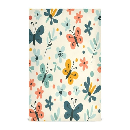 

Kitchen Towel 28x18 Inches x4，Plate Towel Decorative Towel Napkin Tea Towel Tea Towels For Kitchen Dish Cloths & Dish Towels Cartoon Butterfly