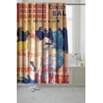 thumbnail image 4 of Carnation Home Fashions , Inc. Collection Musée Moulin Rouge Rideau de Douche en Tissu Polyester 100 %, Taille 70"x72 Pouces, 4 of 4