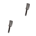 thumbnail image 3 of Seitruly Cepillo de pelo con ventilación, peine curvo profesional, pelo húmedo antiestático, herramientas de peinado saludables para salón, Negro 2piezas, 3 of 6