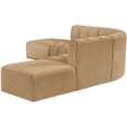 thumbnail image 6 of Meridian Furniture Arc Camel Velvet Modular Sectional, 6 of 12