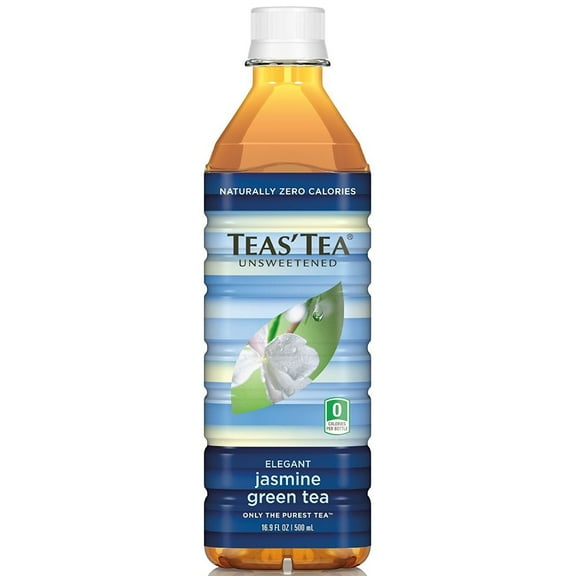 Teas Tea Unsweetened Jasmine Green Tea, 16.9-Ounce Bottles (Pack of 12)12
