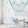 thumbnail image 4 of Decorative Fishing Net  Fish Net  Wall Hangings Decor  Nautical Mediterranean Style Photo Hanging Display Frame For Crafts Beach Wedding Mermaid Party Under The Sea Party Decorations, 4 of 9