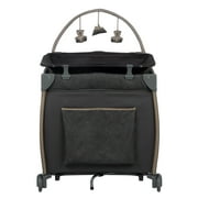 Monbebe Play Yard – Full-Size Rocking Bassinet, Removable Changer & Toy Bar – Castle Point