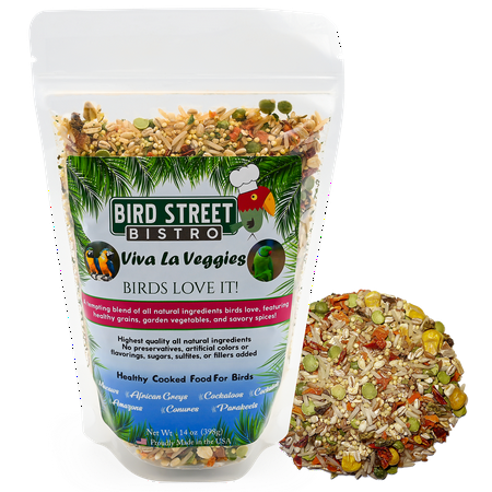 UPC: 0856654002224 | Bird Street Bistro Viva La Veggies Parrot Food Cooks in 3-15 Min Natural Legumes