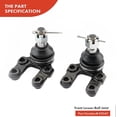 thumbnail image 5 of A-Premium Set of 4, Front Lower & Upper Ball Joints Kit, Compatible with Nissan Pathfinder 1987-1995, Pickup 1995-1997, 720 1983-1986, D21 1986-1994, Replace # K9022 K9347, 5 of 8