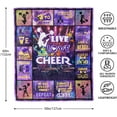 thumbnail image 6 of Cheerleader Gifts, Cheer Blankets for Girls,Cheerleader Gifts for Girls, Cheerleading Gifts, Cheer Gift, Cheer Gifts for Cheerleaders 60"x 50", 6 of 6