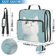 thumbnail image 3 of Circular Folder Package 13.6*3.5*12.4 Inches ,Binder Bag，Binder Organizer，Zipper Binder，3 Ring Binder ,Suitable for Work High-faced Cat, 3 of 8