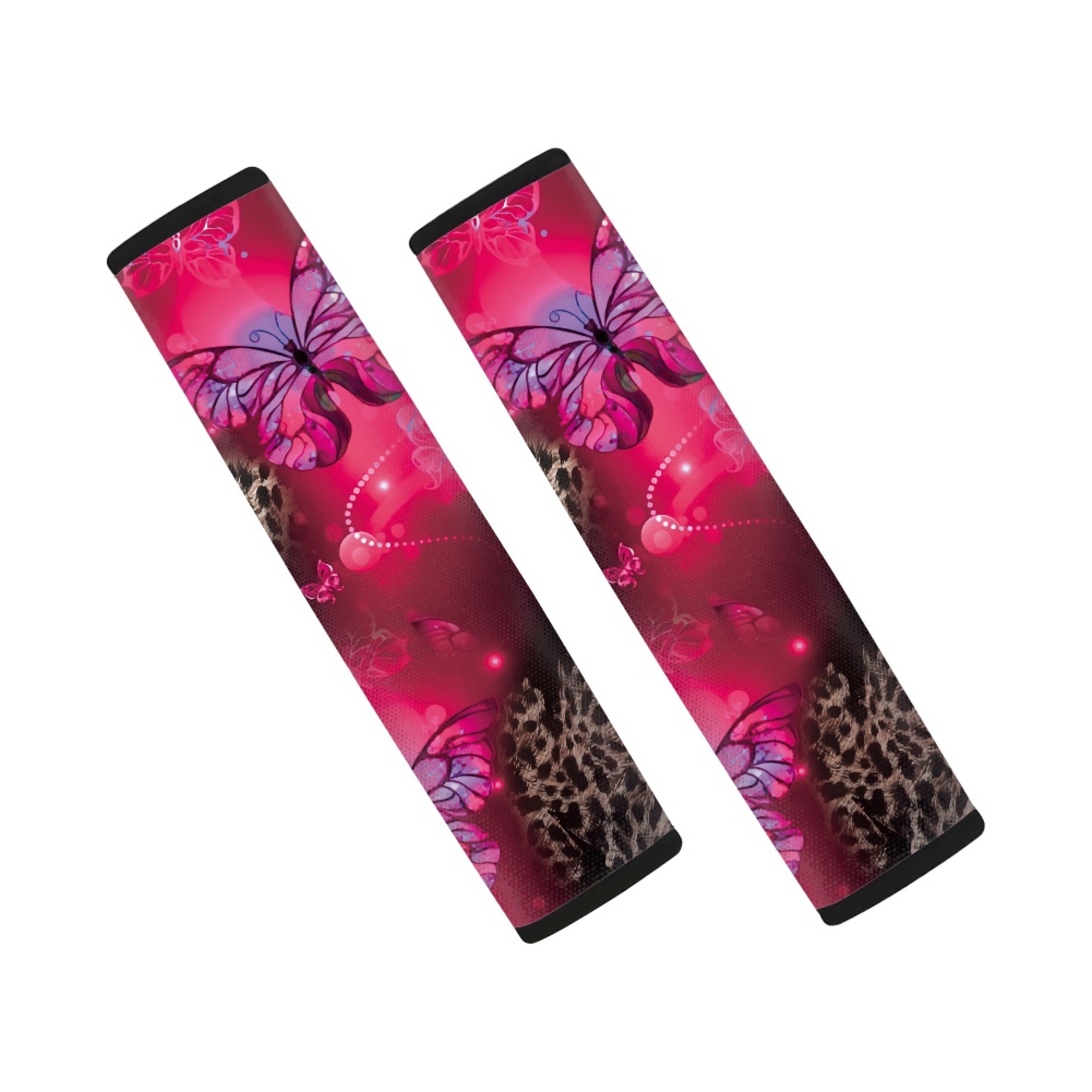 HOTYD Butterfly Car Seat Belt Shoulder Pad Universally Car Seat Belt Pad Harness Pad for Car, 2