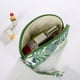 thumbnail image 4 of Bolsa de maquillaje de lona tropical para mujer, neceser de viaje para artículos de tocador, 4 of 5