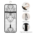 thumbnail image 5 of Iauyy 3 Piece Large Portable Hanging Toiletry Bags for Travel,Foldable Makeup Organizer with Multiple Compartments for Men&Women，Sacred Symbol, 5 of 9