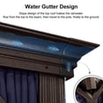 thumbnail image 5 of PURPLE LEAF 14 X 20 Outdoor Hardtop Gazebo Wide Aluminum Frame Metal Double Roof Heavy Duty Netting and Curtains Permanent Hard Top Pavilion Patio Deck Backyard Garden Navy Blue, 5 of 9