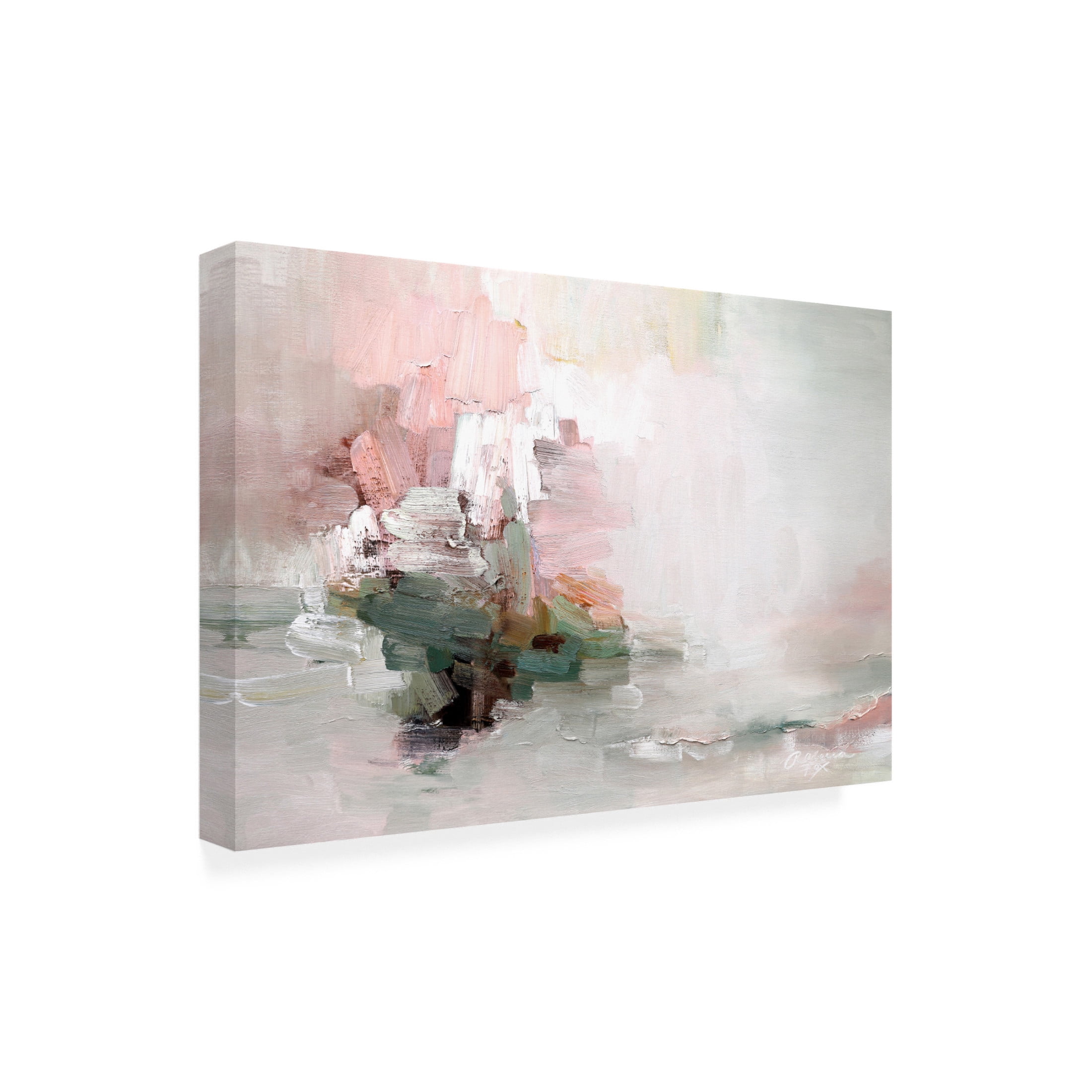 Canvas Wall Art - Rebecca Fox 'Totally Happy' Wall Art for Living Room, Bedroom, or Office Décor by Trademark Fine Art - 47 x 30 Inches