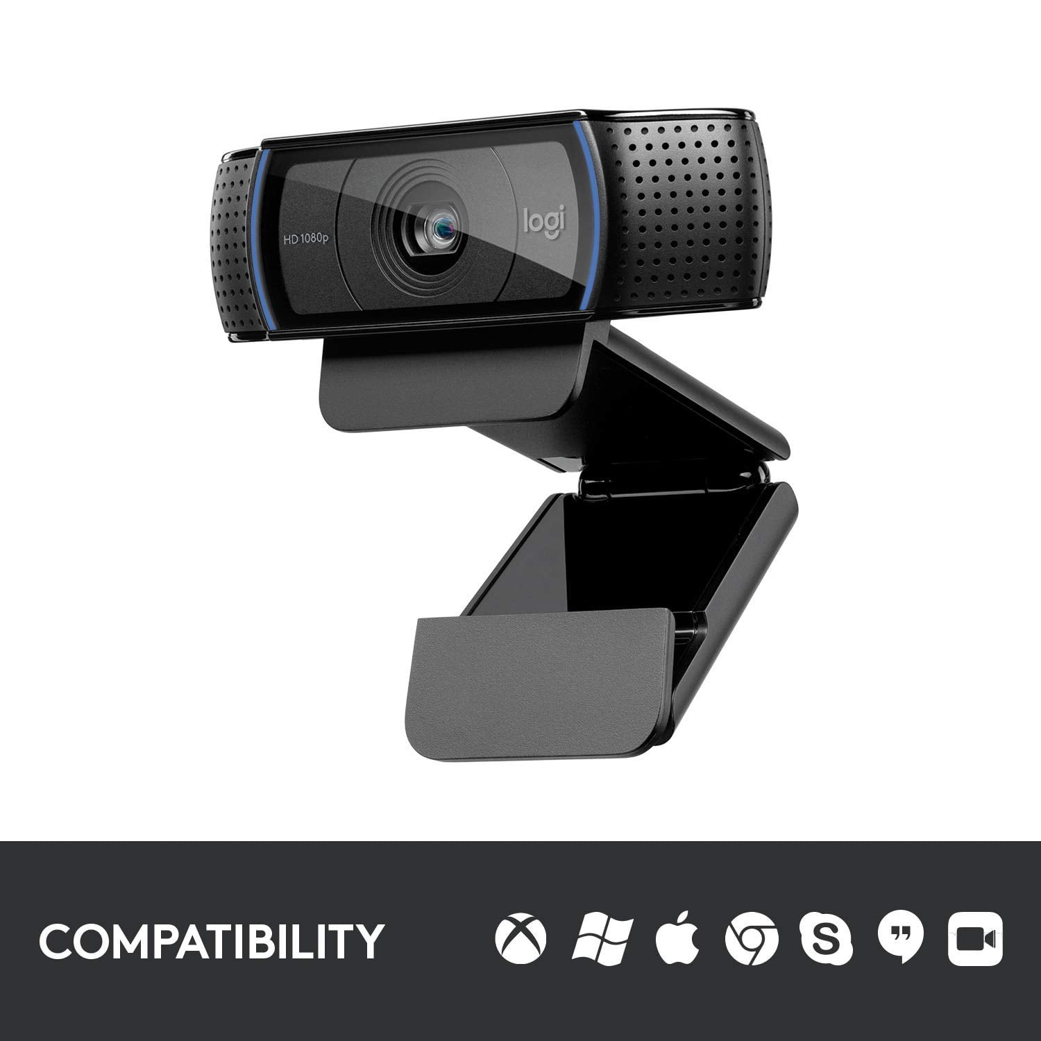 Logitech HD Pro Webcam C920, Widescreen Video Calling and