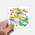 thumbnail image 1 of Painting Colorful Culture Sticker Square Waterproof Stickers Wallpaper Car Decal, 1 of 1