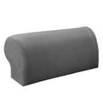 Grey Stretchy Sofa Armrest Covers Armchair covers Protector