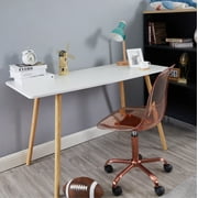 Urban Shop Acrylic Rolling Office Chair, Lantana
