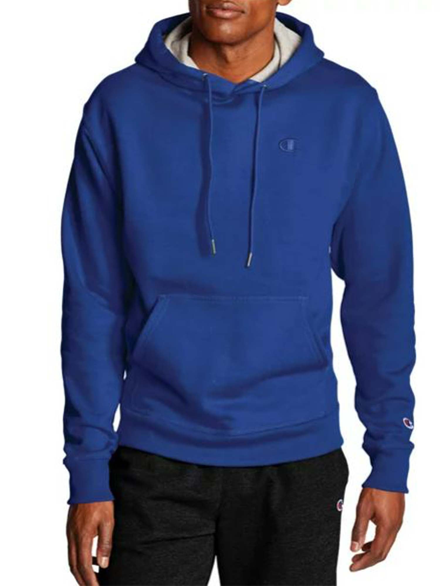 champion powerblend hoodie all over logo