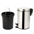 thumbnail image 2 of Step Pedal Trash Can Trash Can, Stainless Steel Garbage Bin, Office For Home, 2 of 8