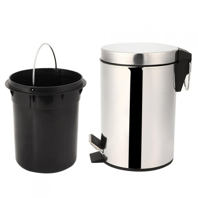 Trash Can, Garbage Container Garbage Bin, Step Pedal Trash Can Office For Home Bedroom Kitchen