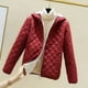 thumbnail image 1 of Chaqueta de algodón con capucha engrosada con vellón agregado Chaqueta de algodón adelgazante para mujer Chaqueta de algodón pequeña Abrigo de mujer, 1 of 6