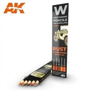 AK Interactive AK10041 Weathering Pencils Rust & Streaking Effects Set