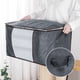 thumbnail image 4 of Organizador de bolsas de almacenamiento de ropa sucia plegable grande de 6 uds con asas cremallera y diseño de ventana visual transparente, 4 of 8