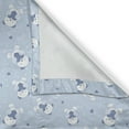 thumbnail image 5 of Ambesonne Cartoon Grommet Curtain, Teddy Bears with Hearts, 50" x 96", Cadet Blue Pale Blue, 5 of 6