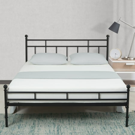 Best Mattress 12 Inch All In One Easy Setup Metal Platform Bed W Steel Slats And Headboard Com Best Mattress 12 Inch All In One, How To Make An Easy Platform Bed