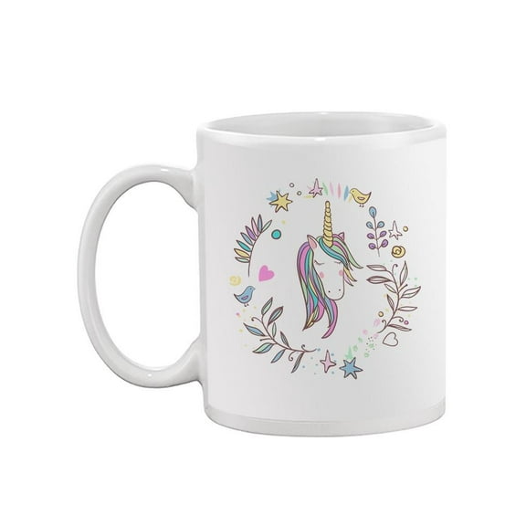 Beautiful Unicorn Design Doodles Mug  -Image by Shutterstock,