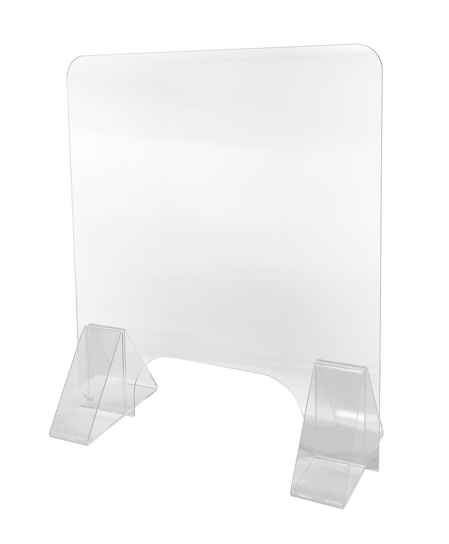 SNEEZE GUARD Clear Plastic Table Desk Checkout counter shield 32"w x 23" h 