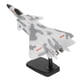 thumbnail image 5 of Modelo de avión de metal elaborado con accesorios de soporte Modelo de avión de combate de metal de aleación decorativa Camuflaje gris, 5 of 5