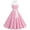 R10-Pink1, variant on RMGVDSD Wedding Guest Dress Women's Vintage Polka Dot Dress 1950S Halter Neck Retro Dresses A-Line Party Swing Sundress With Belt Vintage Party Dress