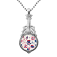 thumbnail image 1 of Usa sombrero Copa amor corazon Firework Festival Colgante Joyería Música Guitarra Torque Star Moon Unbranded M, 1 of 3