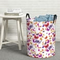 thumbnail image 6 of Sikiie watercolor butterflies Print Round Dirty Clothes Basket, Waterproof Standing Foldable Storage Basket, for Laundry Room, Bedroom, Bathroom Storage-Medium, 6 of 6